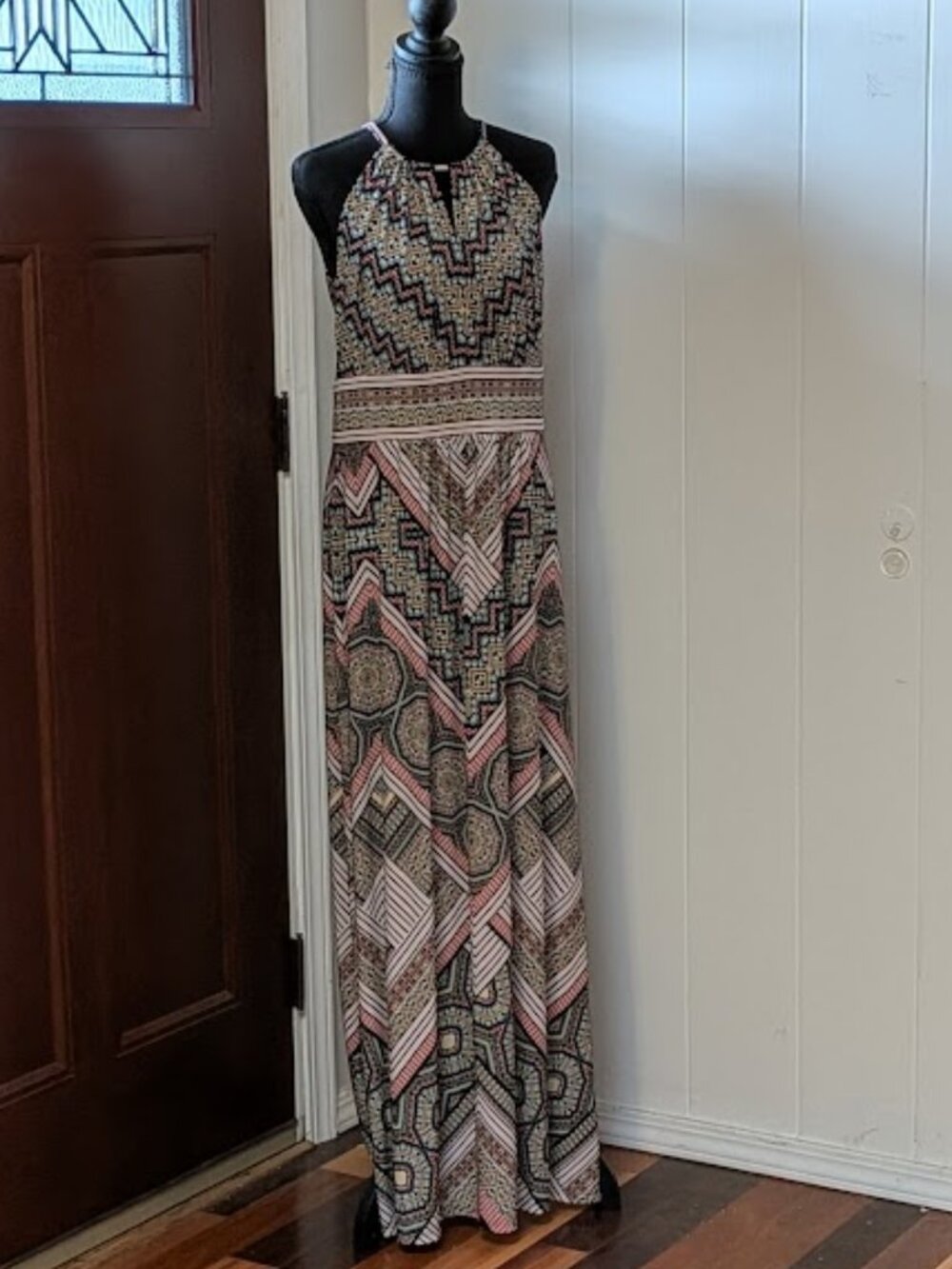 "London Times" Kaleidoscope Maxi Dress Size 12